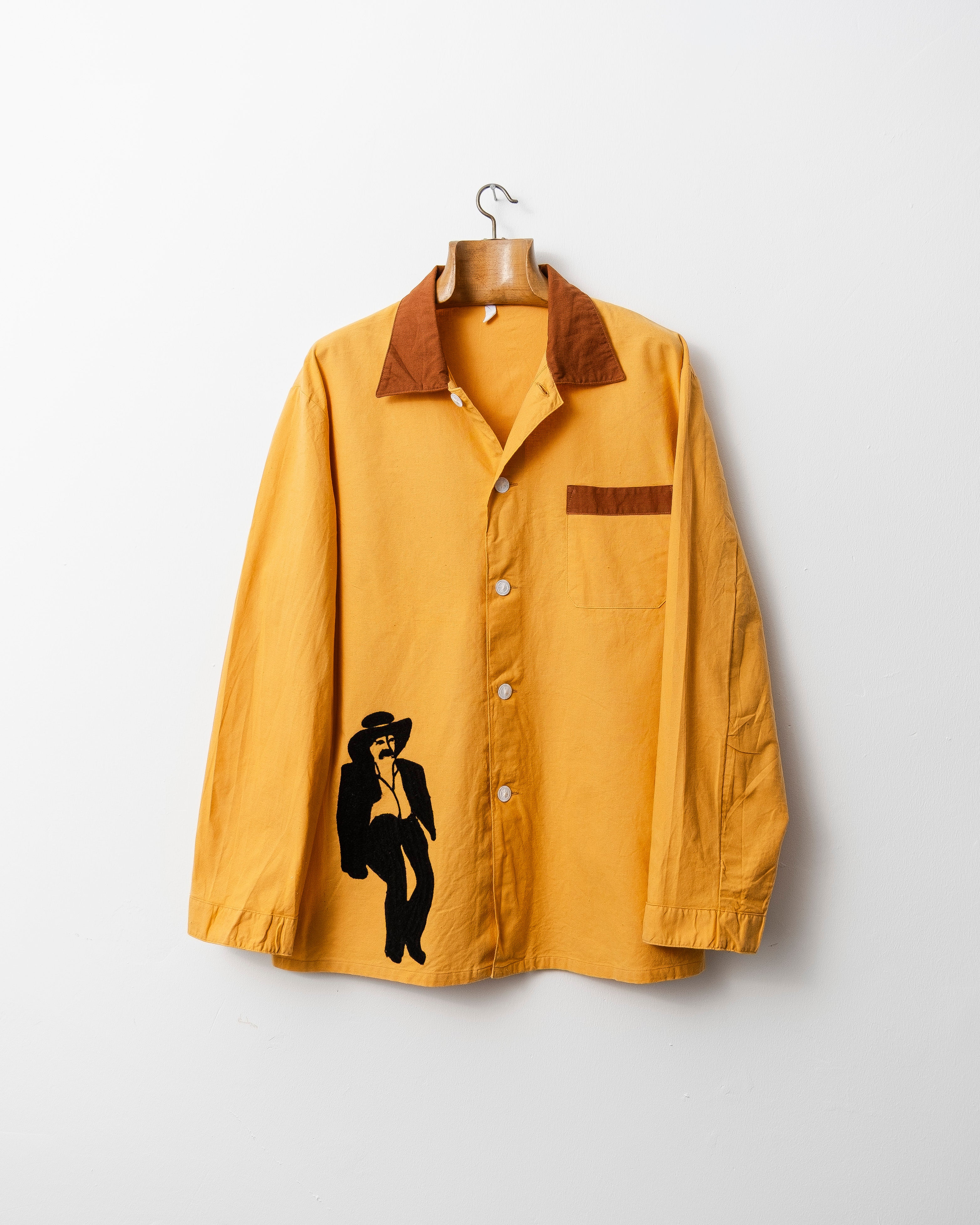 Rust Orange Army Pyjama Top / COWBOY /